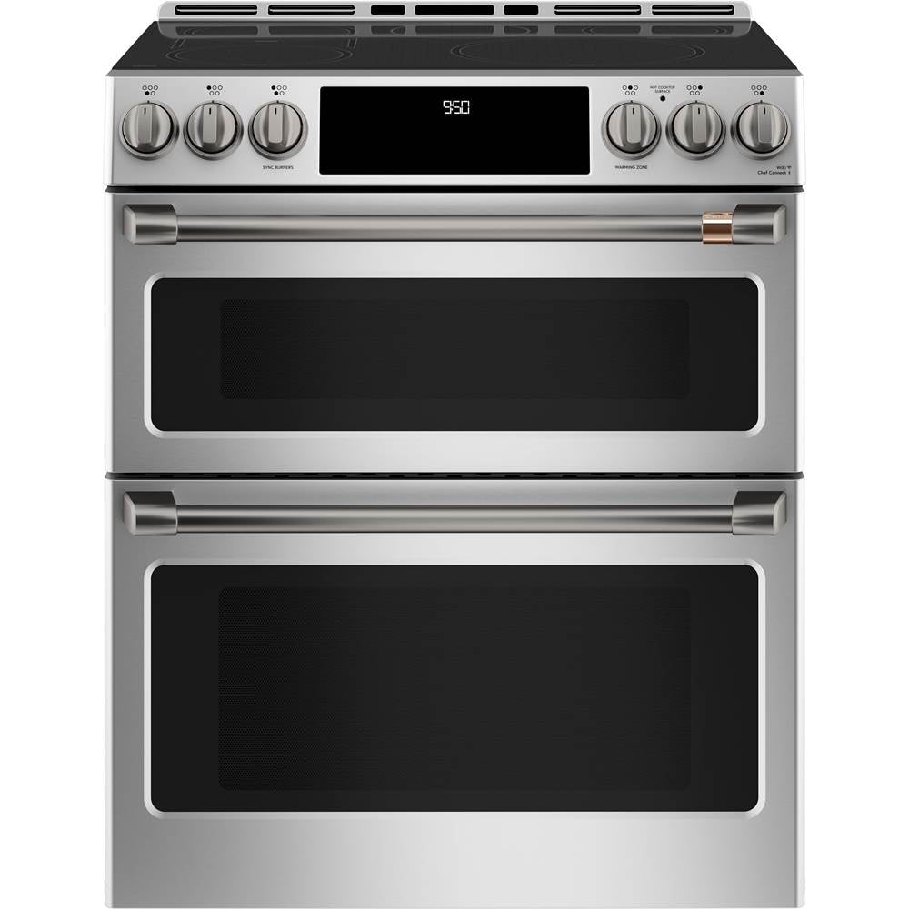 Front Control Induction Knobs and Handles - Brushed Black