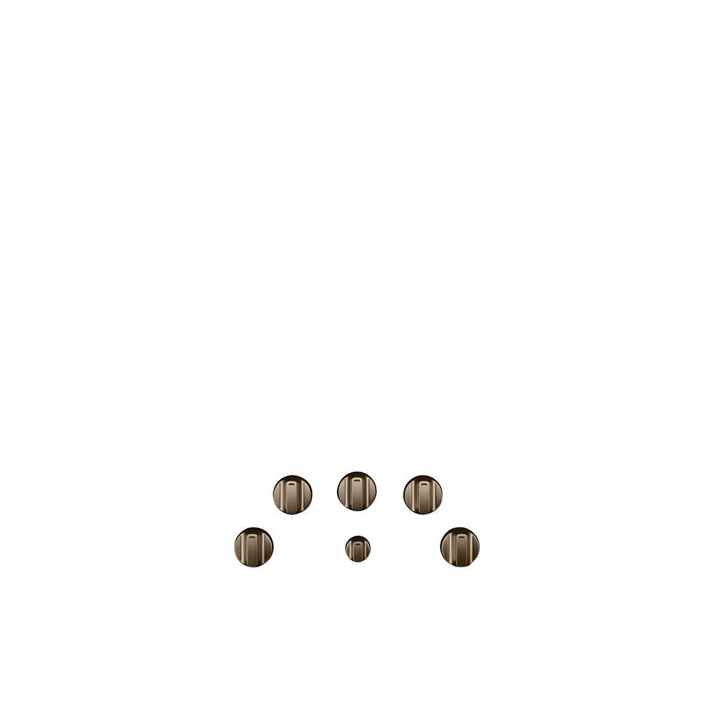 Cafe - 5 Electric Cooktop Knobs - Brushed Bronze