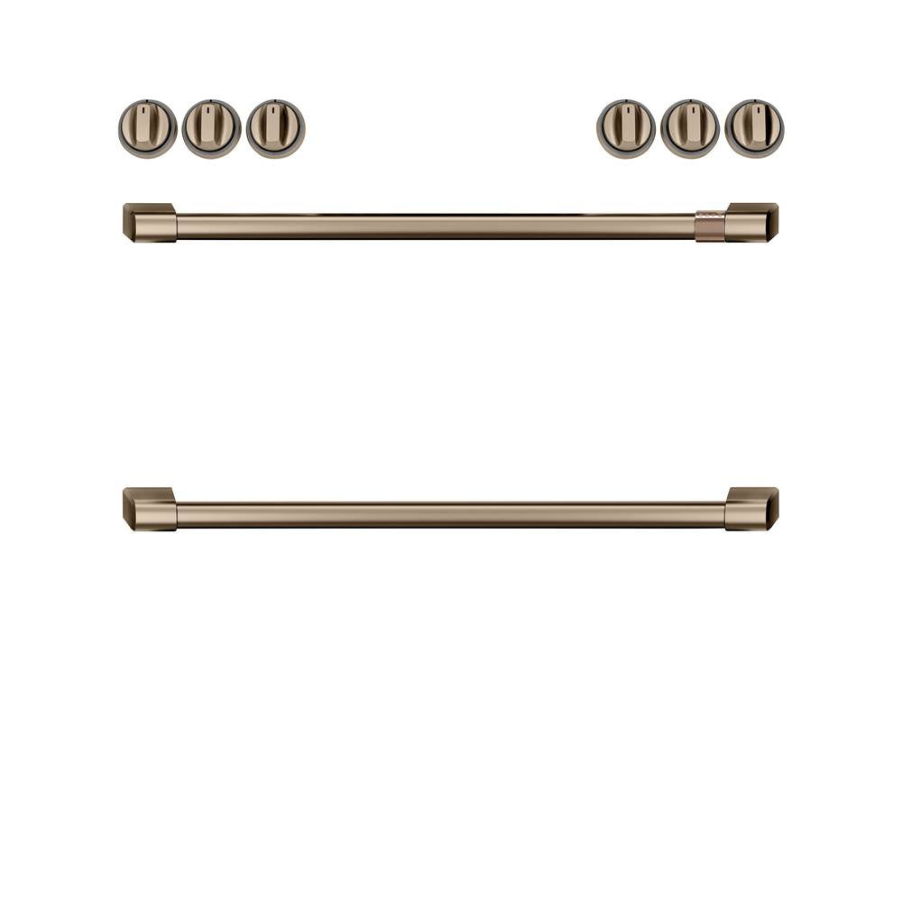 Cafe - Front Control Electric Knobs and Handles - Brushed Bronze