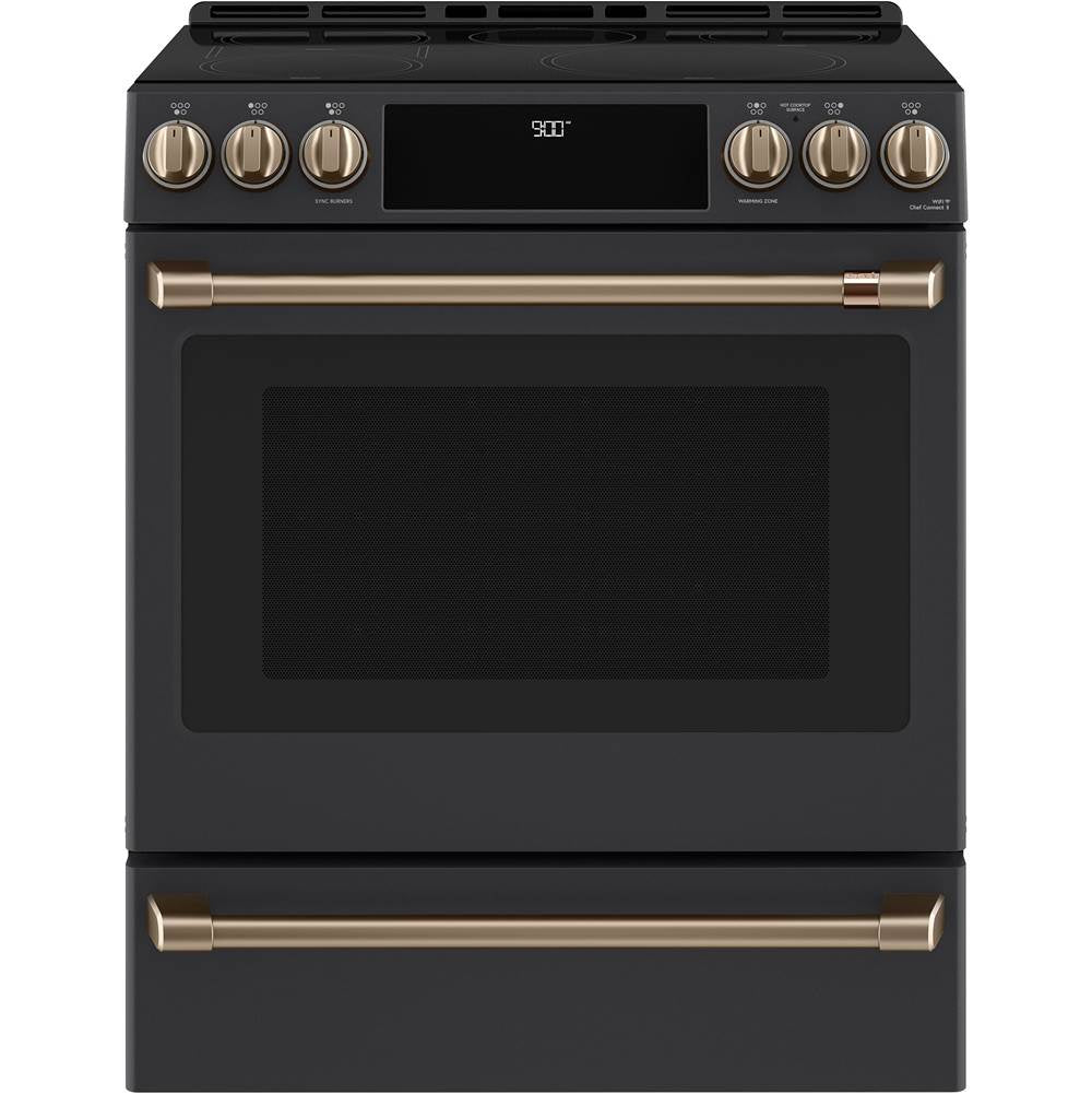 Front Control Induction Knobs and Handles - Brushed Bronze