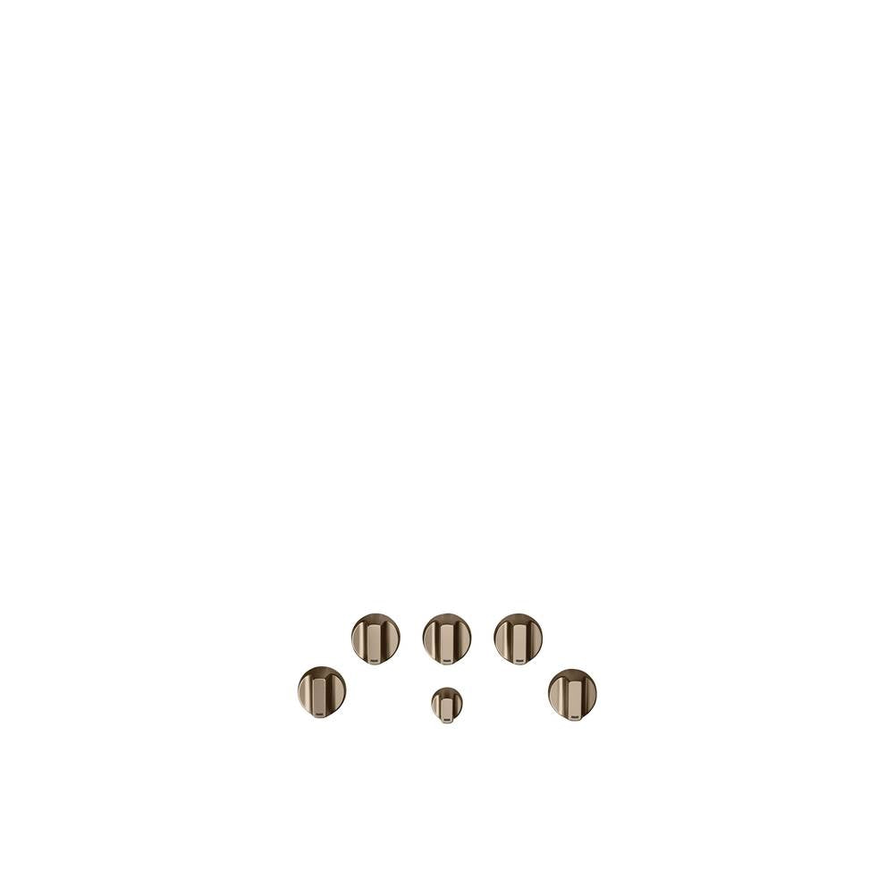 Cafe - 5 Gas Cooktop Knobs - Brushed Bronze