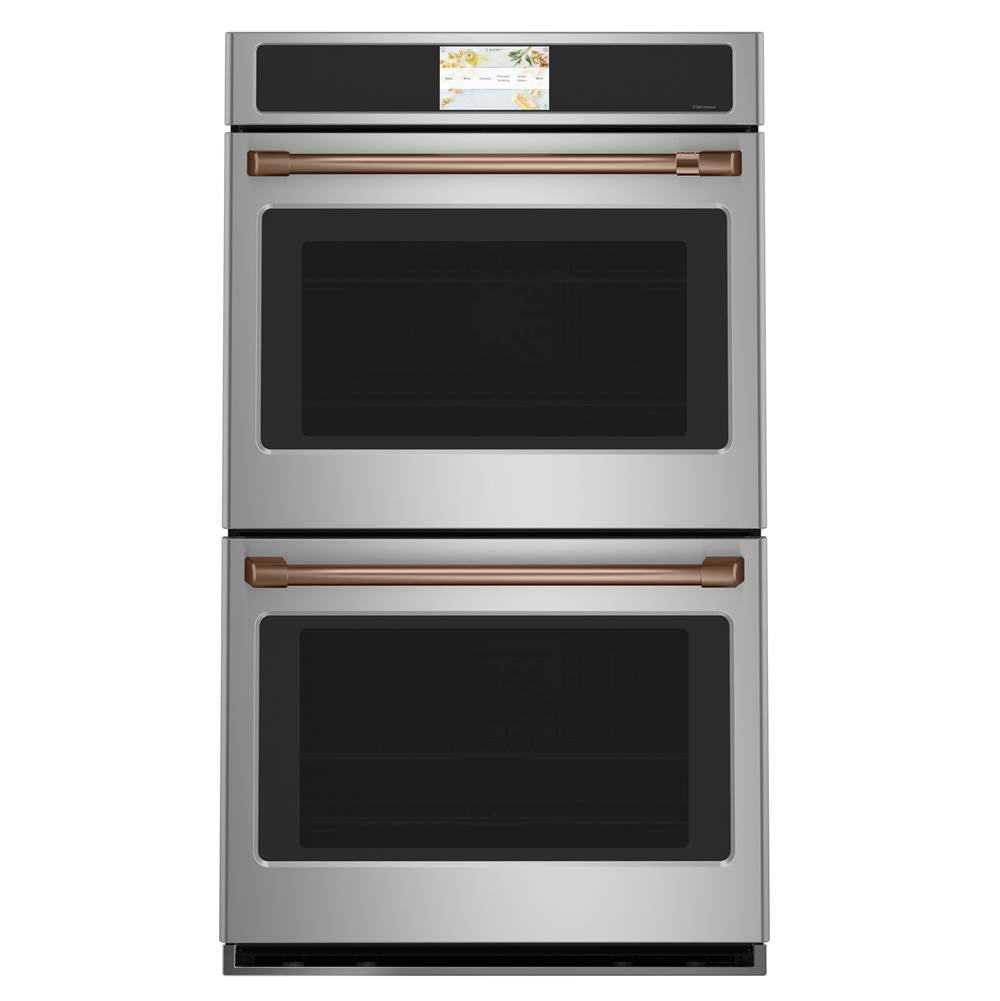 2 - 30 Double Wall Oven Handles - Brushed Copper
