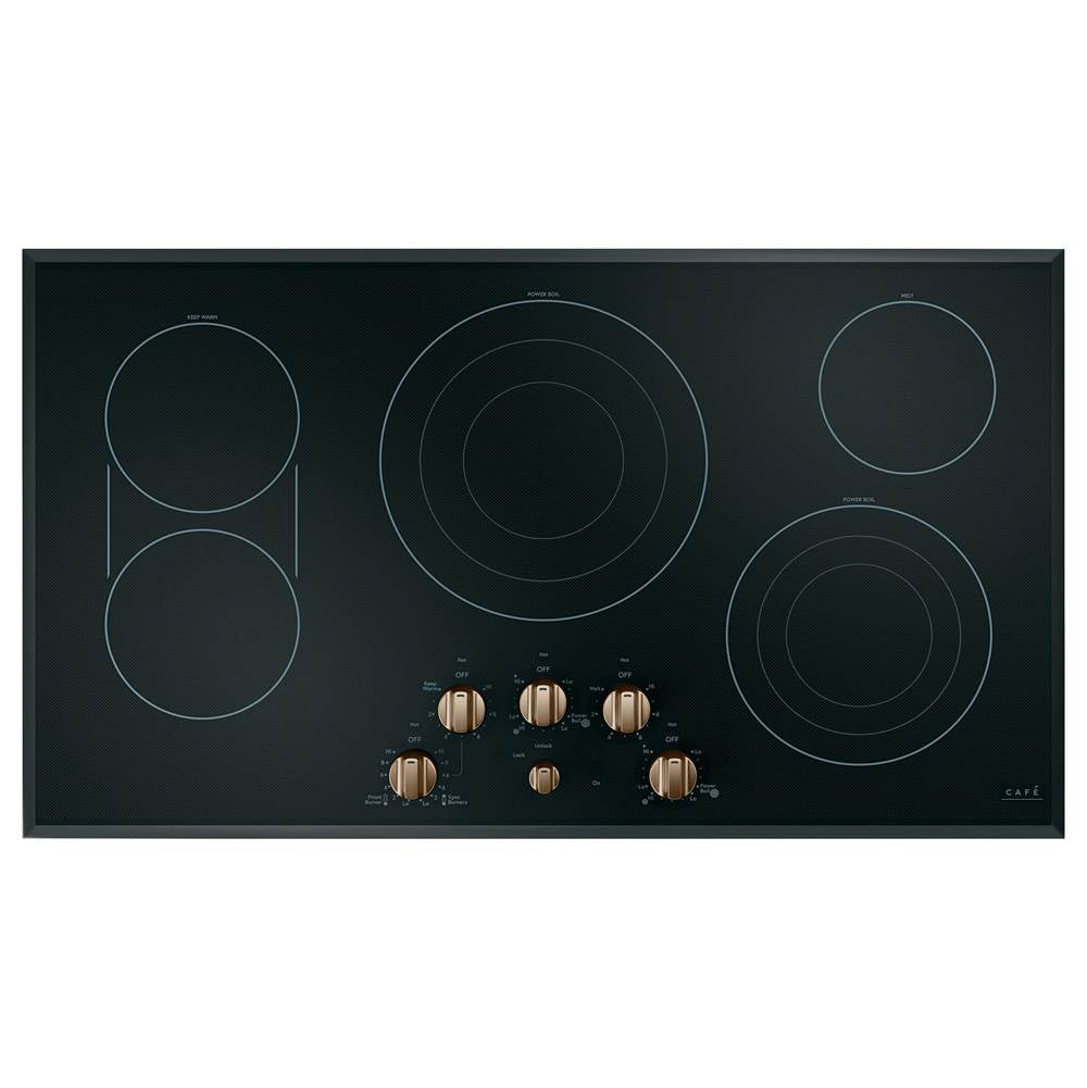 5 Electric Cooktop Knobs - Brushed Bronze