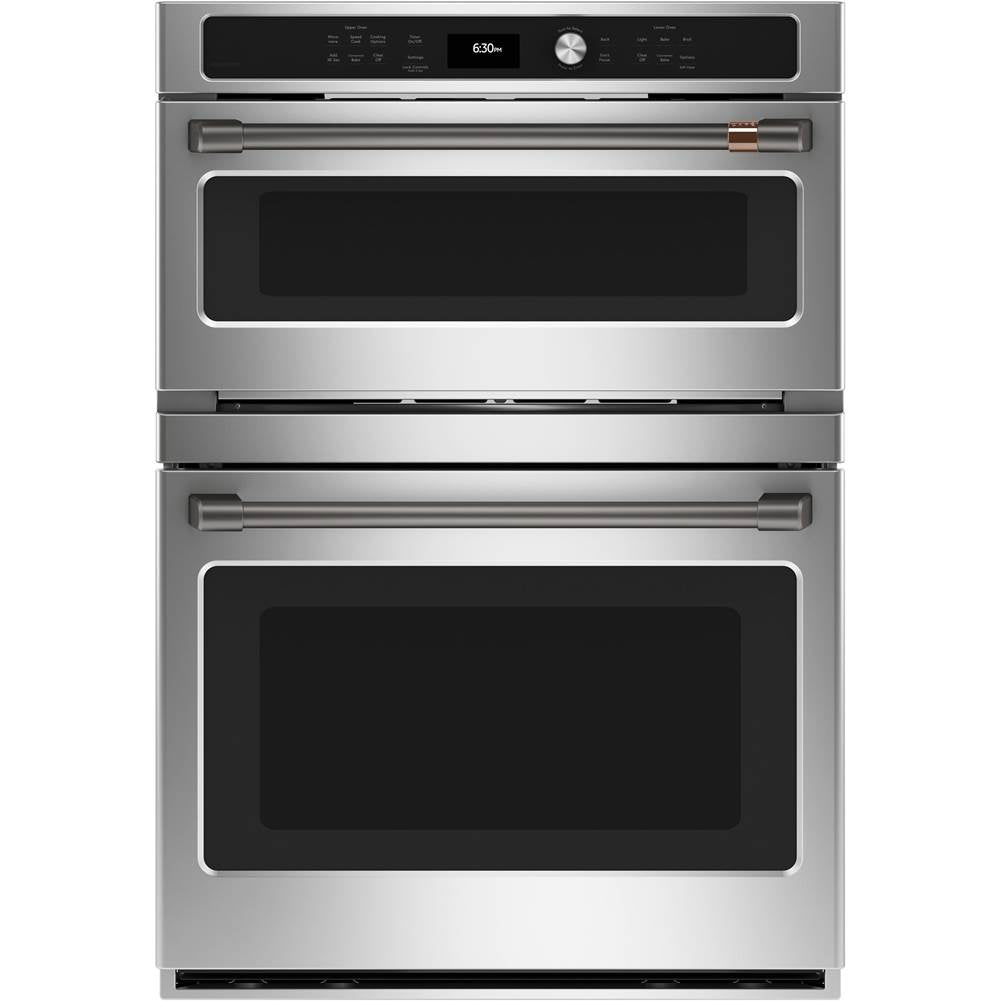 2 - 30 Double Wall Oven Handles - Brushed Black