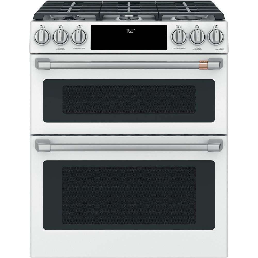 Front Control Gas Knobs and Handles - Brushed Stainless