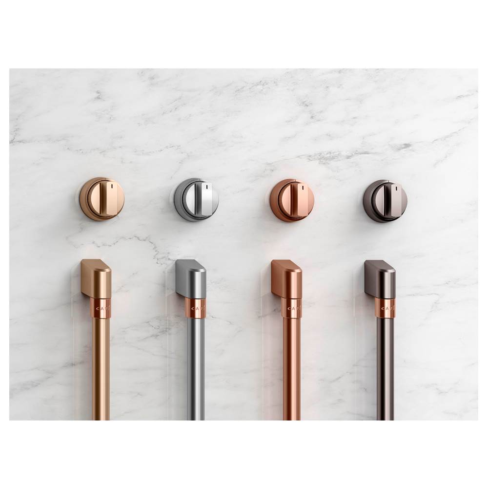 Front Control Induction Knobs and Handles - Brushed Bronze