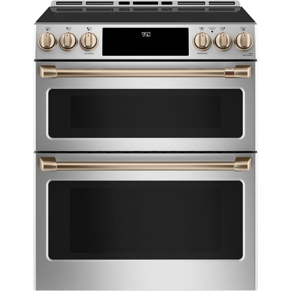 Front Control Induction Knobs and Handles - Brushed Bronze