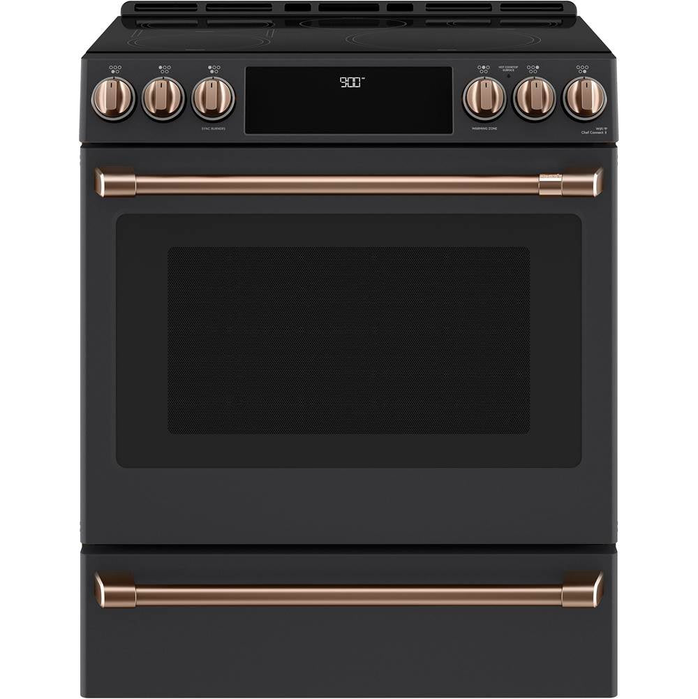 Front Control Induction Knobs and Handles - Brushed Copper
