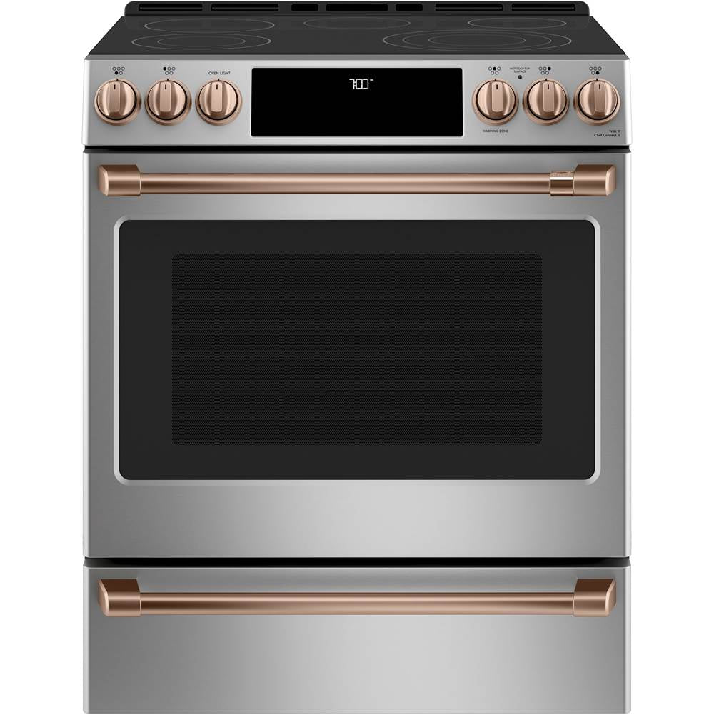Front Control Electric Knobs and Handles - Brushed Copper