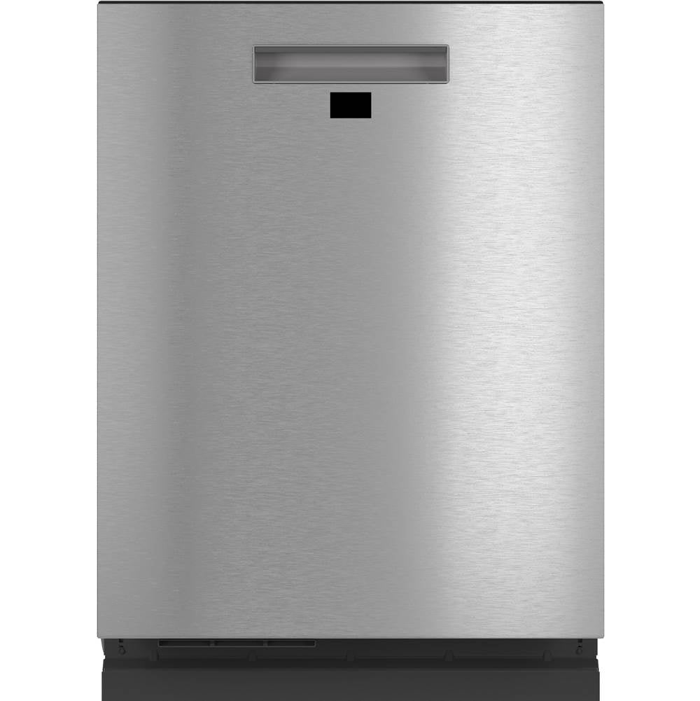 Cafe - Cafe Smart Stainless Interior Built-In Dishwasher with Hidden Controls in Platinum Glass - Platinum