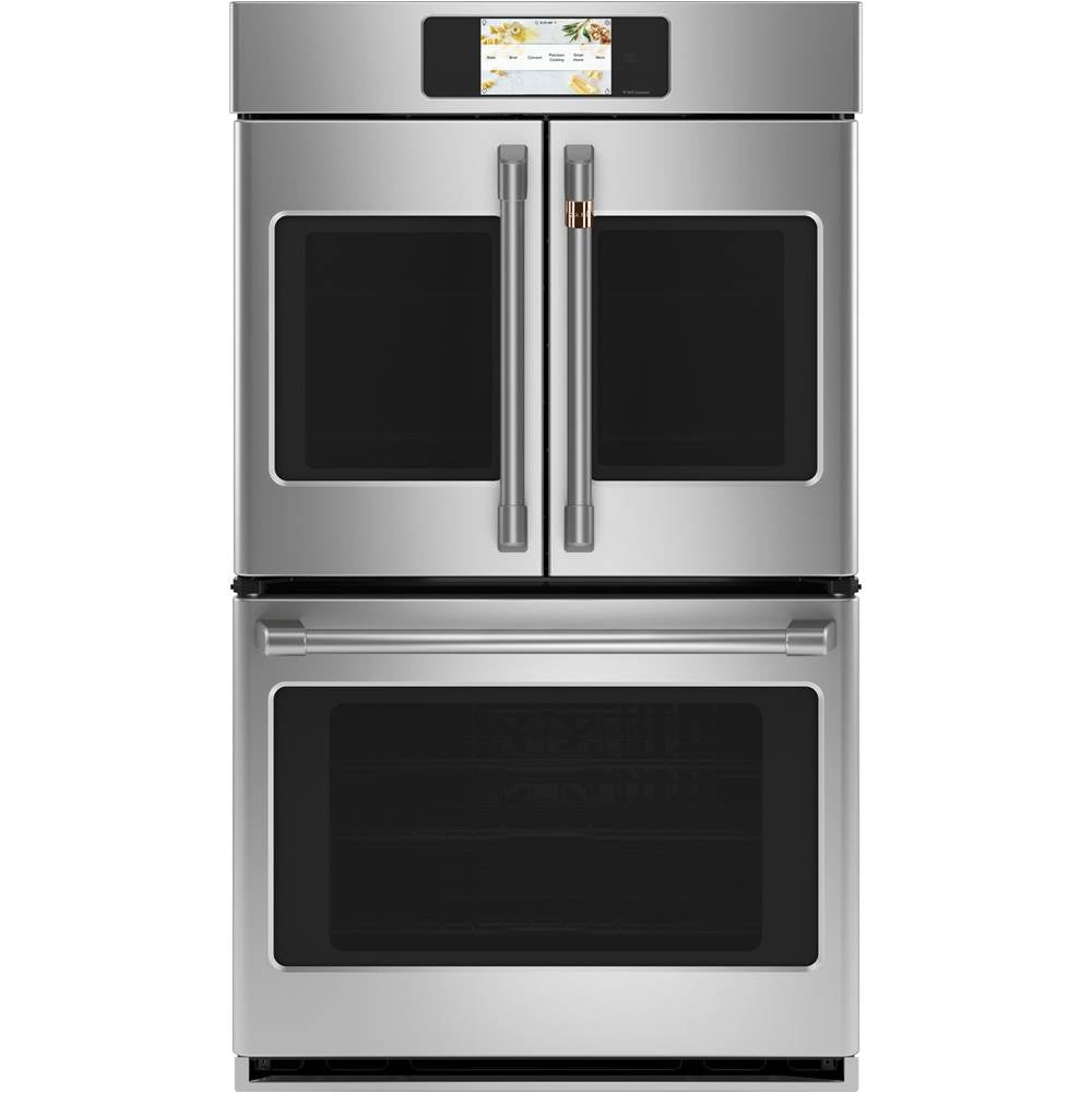 Cafe - Cafe Professional Series 30'' Smart Built-In Convection French-Door Double Wall Oven - Stainless Steel