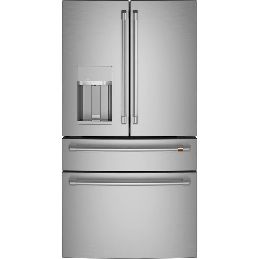 Cafe - Cafe ENERGY STAR 27.8 Cu. Ft. Smart 4-Door French-Door Refrigerator - Stainless Steel