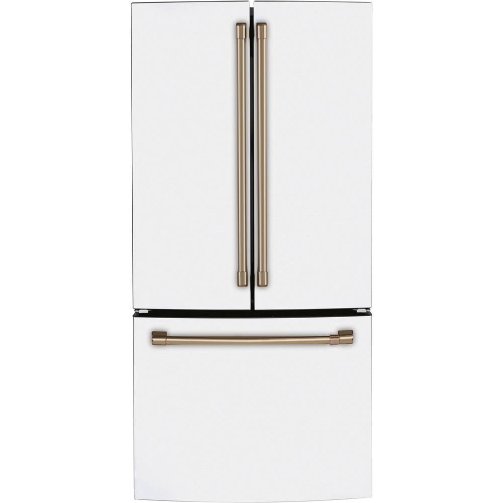 Cafe - Cafe ENERGY STAR 18.6 Cu. Ft. Counter-Depth French-Door Refrigerator - Matte White