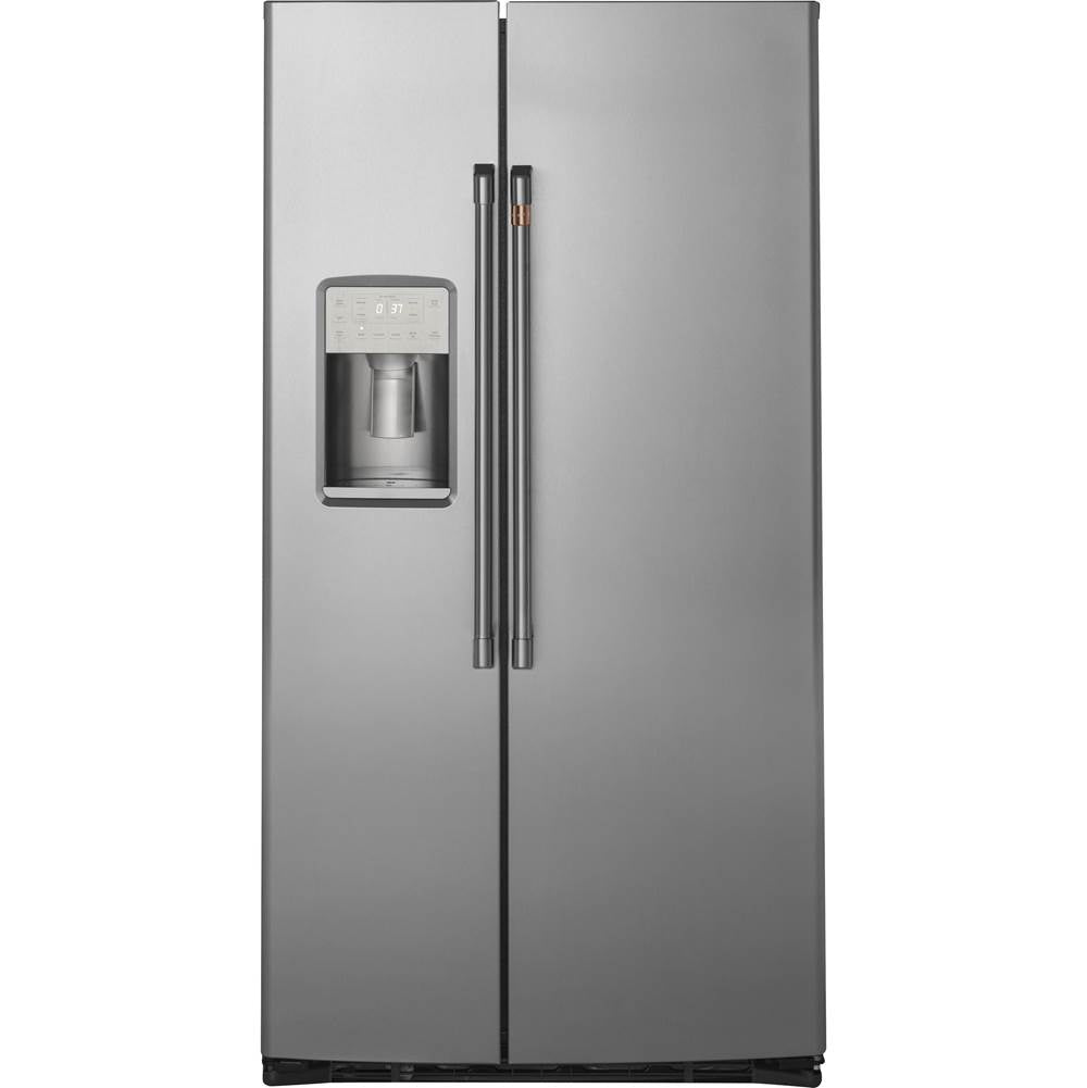Cafe - Cafe 21.9 Cu. Ft. Counter-Depth Side-By-Side Refrigerator - Stainless Steel