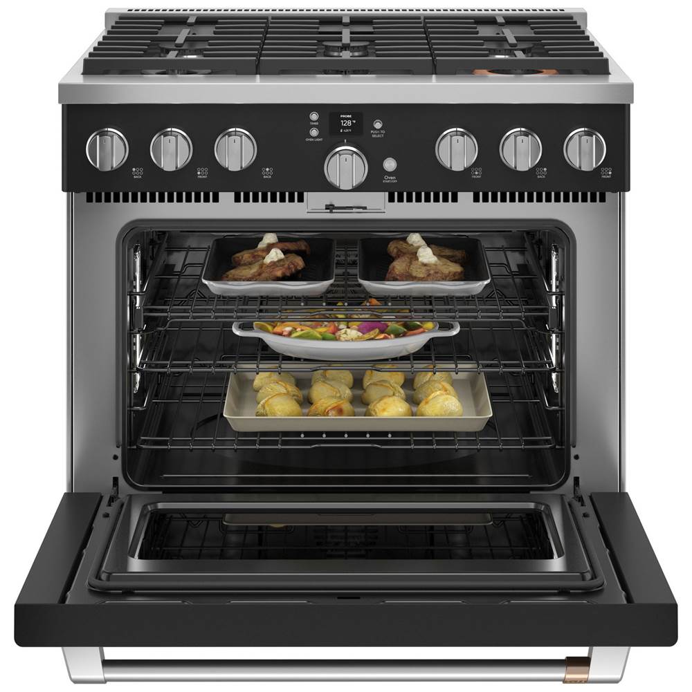 36'' Smart Dual-Fuel Commercial-Style Range With 6 Burners (Natural Gas)