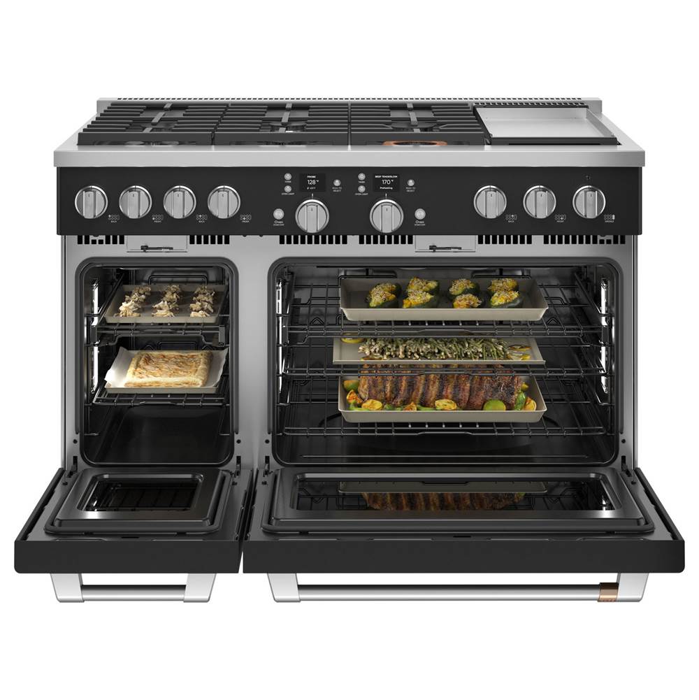 48'' Smart Dual-Fuel Commercial-Style Range With 6 Burners And Griddle (Natural Gas)