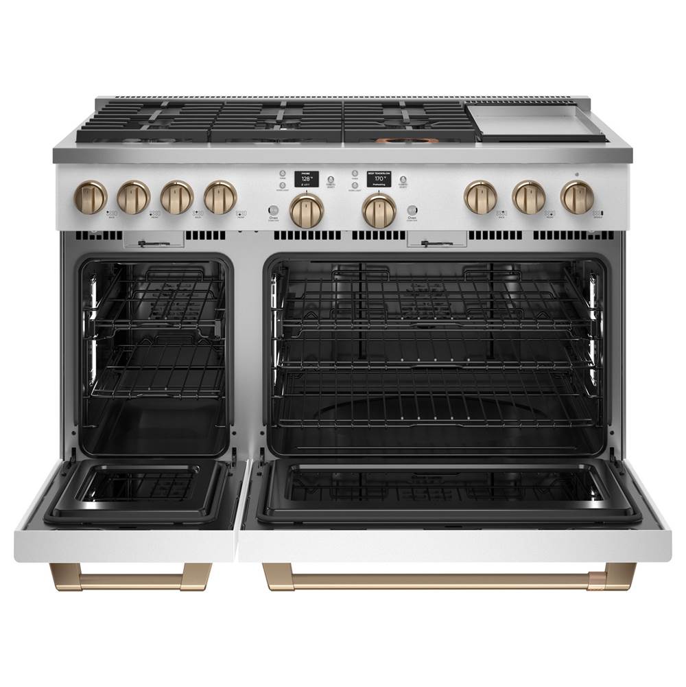 48'' Smart Dual-Fuel Commercial-Style Range With 6 Burners And Griddle (Natural Gas)