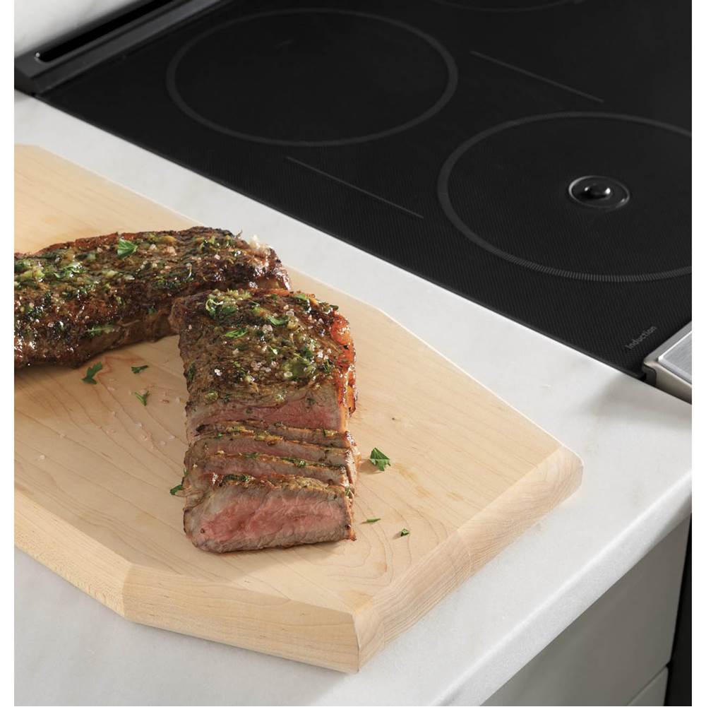30'' Smart Slide-In, Front-Control, Induction and Convection Range with In-Oven Camera in Platinum Glass