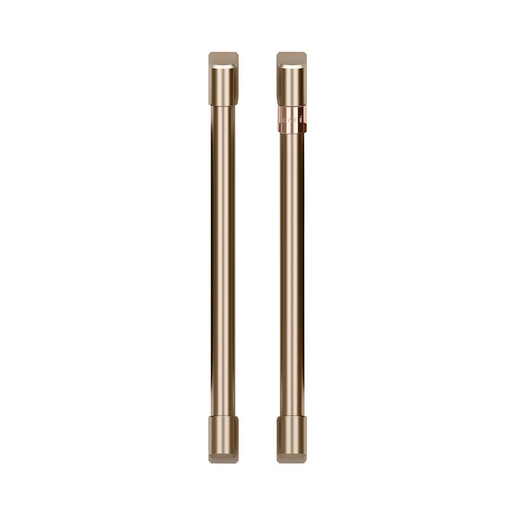 Cafe - 2 French-Door Handles; 2 Knobs - Brushed Bronze