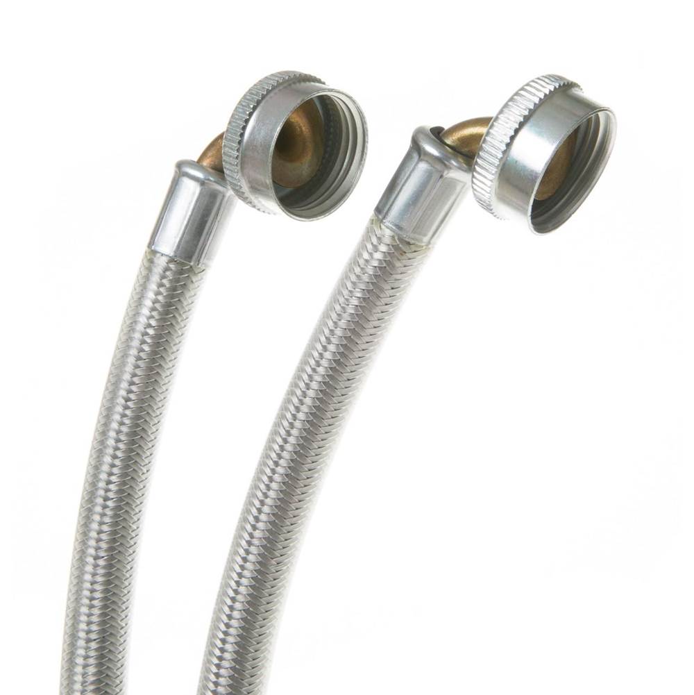 Washing Machine Universal 6''E stainless steel hoses with 90Degrees Elbow '''' 2 hose package
