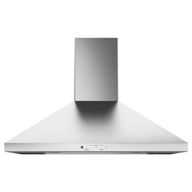 GE Appliances - GE 30'' Wall-Mount Pyramid Chimney Hood - Stainless Steel