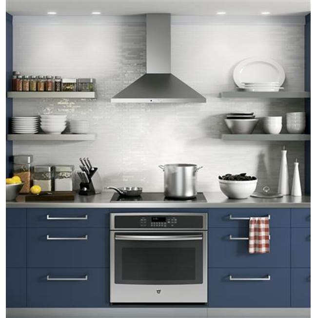 GE 30'' Wall-Mount Pyramid Chimney Hood