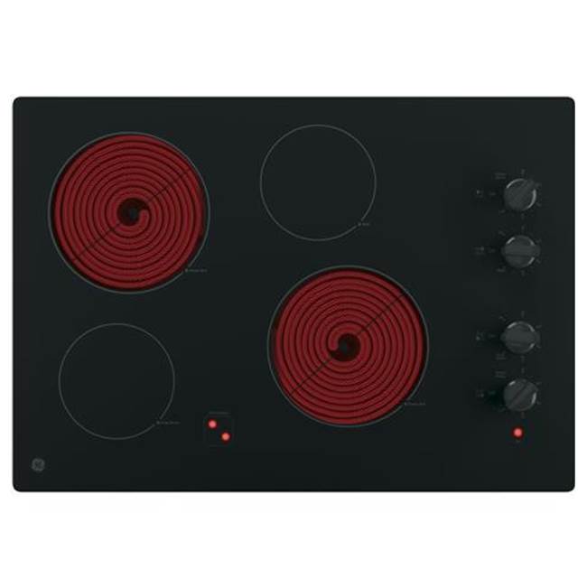 GE 30'' Built-In Knob Control Electric Cooktop