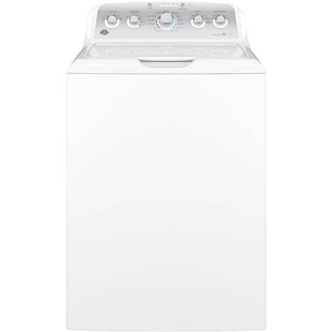 GE Appliances - GE Energy Star4.4 Cu. Ft. Stainless Steel Capacity Washer - White