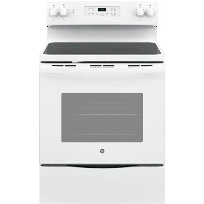 GE Appliances - GE 30'' Free-Standing Electric Range - White on White