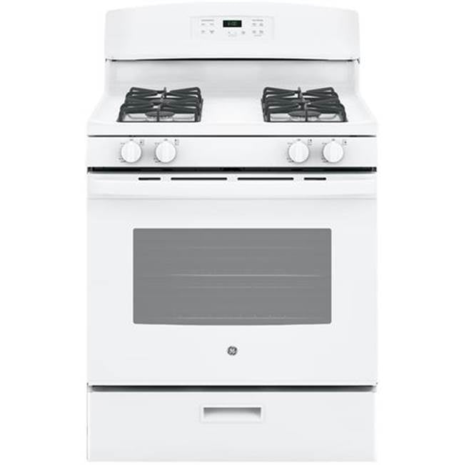GE Appliances - GE 30'' Free-Standing Gas Range - White