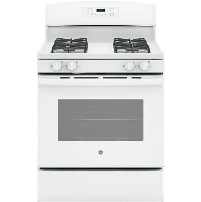 GE Appliances - GE 30'' Free-Standing Gas Range - White