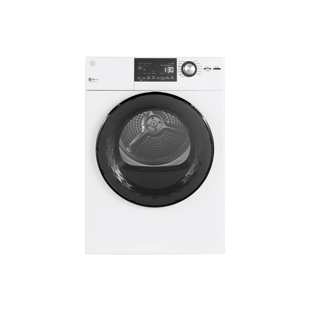 GE Appliances - GE 24'' 4.3 Cu.Ft. Front Load Vented Electric Dryer with Stainless Steel Basket - White