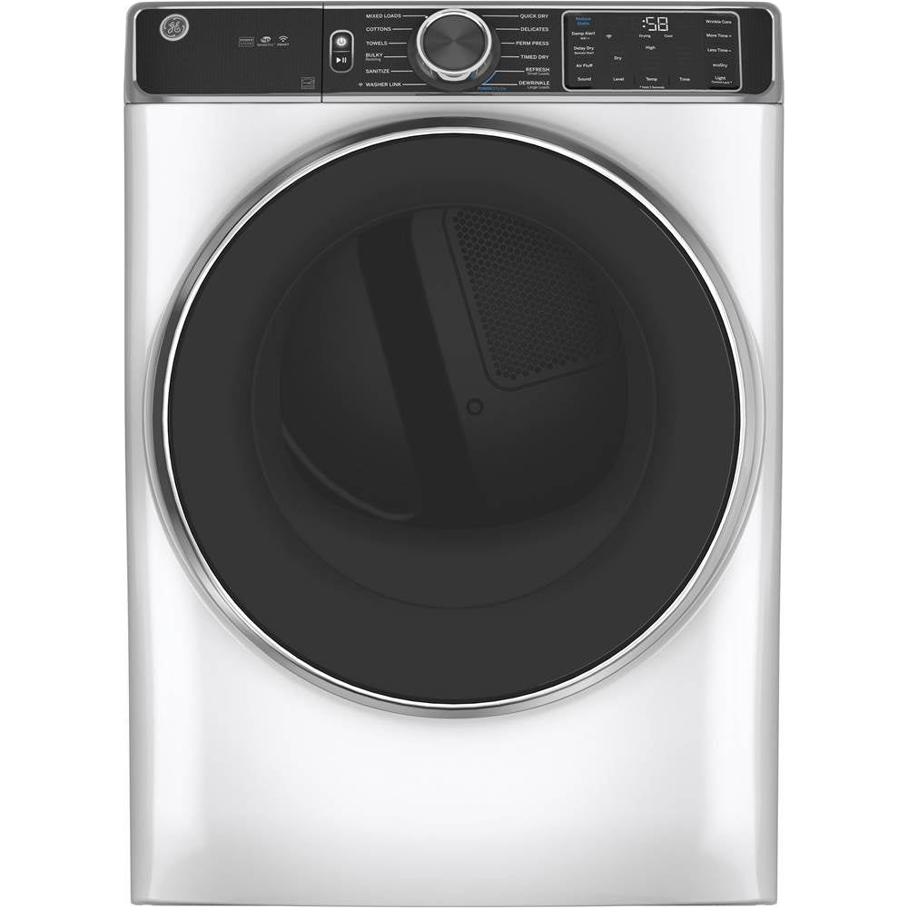 GE Appliances - GE 7.8 cu. ft. Capacity Smart Front Load Gas Dryer with Steam - White