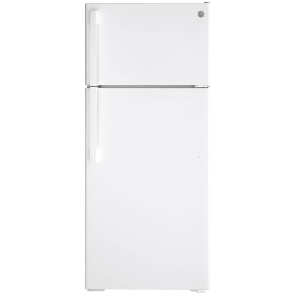 GE Appliances - GE 17.5 Cu. Ft. Top-Freezer Refrigerator - White