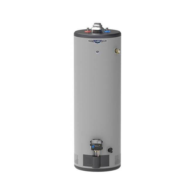 GE Appliances - RealMAX Choice 40-Gallon Tall Liquid Propane Atmospheric Water Heater - Diamond Gray