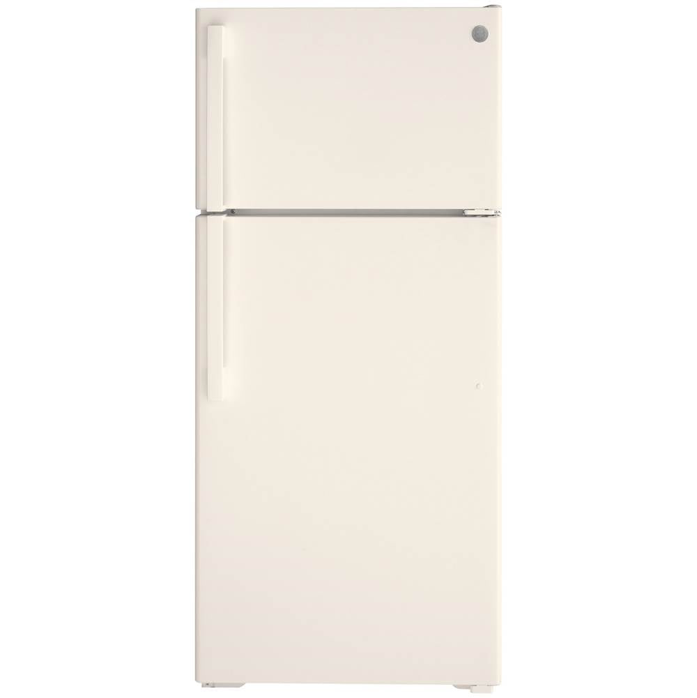 GE Appliances - GE ENERGY STAR 16.6 Cu. Ft. Top-Freezer Refrigerator - Bisque
