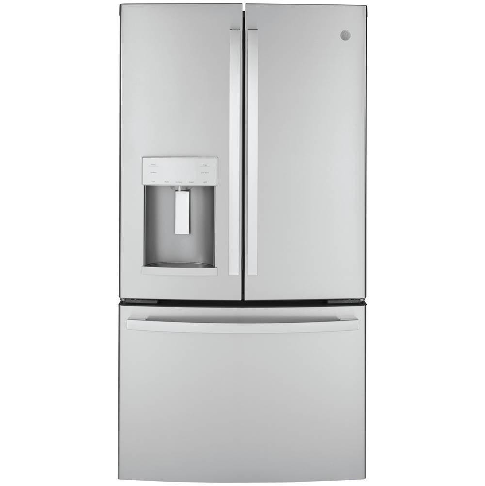 GE Appliances - GE ENERGY STAR 22.1 Cu. Ft. Counter-Depth Fingerprint Resistant French-Door Refrigerator - Fingerprint Resistant Stainless