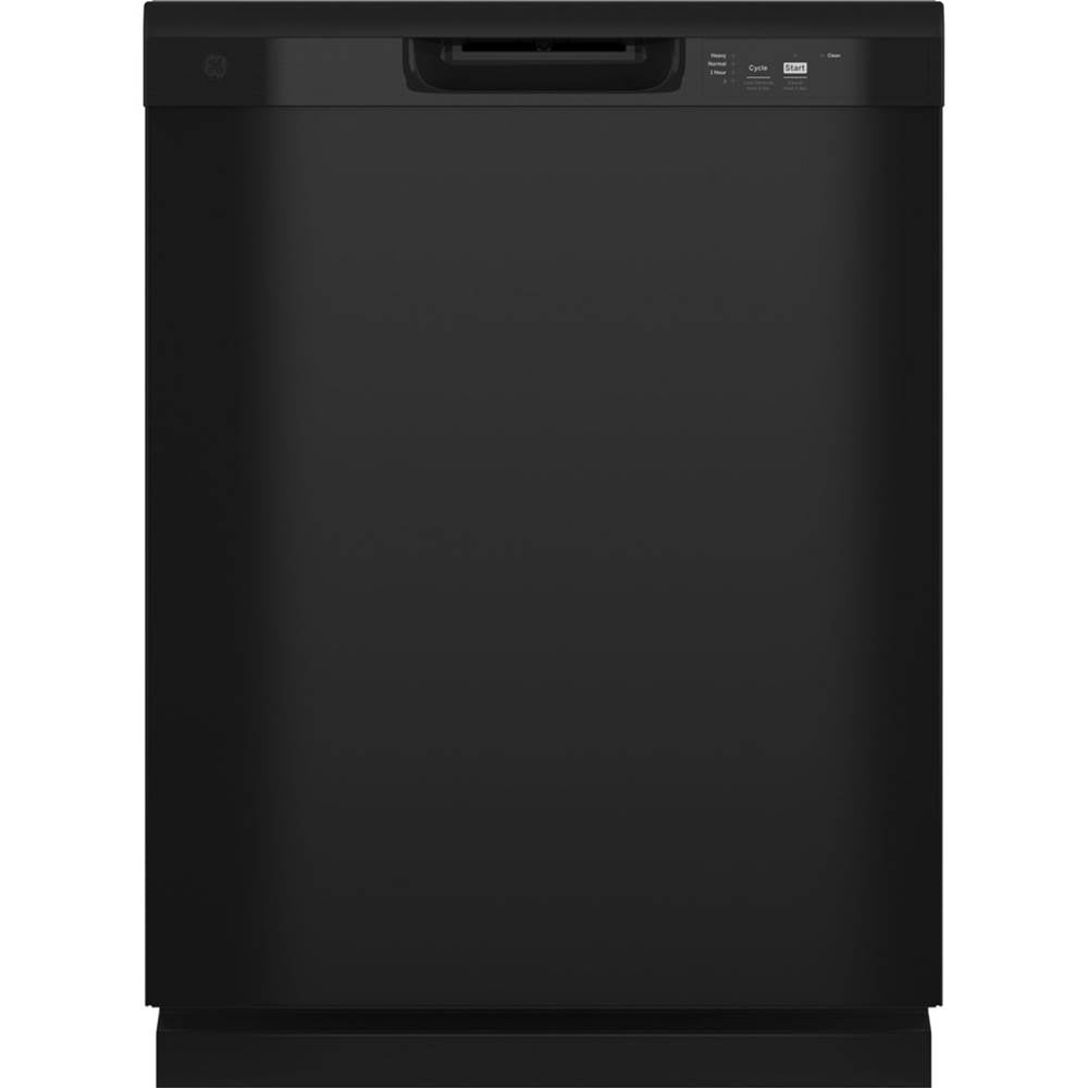 GE Appliances - Dishwasher With Front Controls - Black