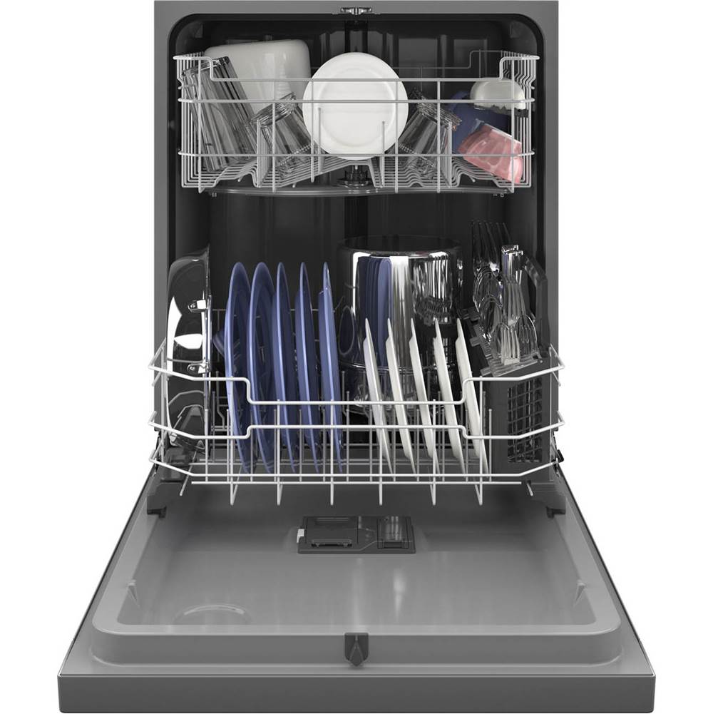 Front Control with Plastic Interior Dishwasher with Sanitize Cycle and Dry Boost