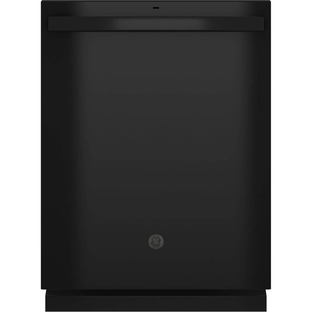 GE Appliances - Top Control with Plastic Interior Dishwasher with Sanitize Cycle and Dry Boost - Black