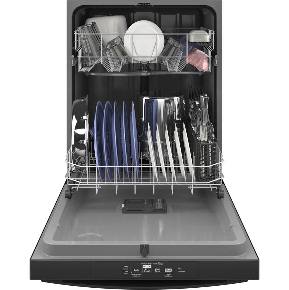 Top Control with Plastic Interior Dishwasher with Sanitize Cycle and Dry Boost