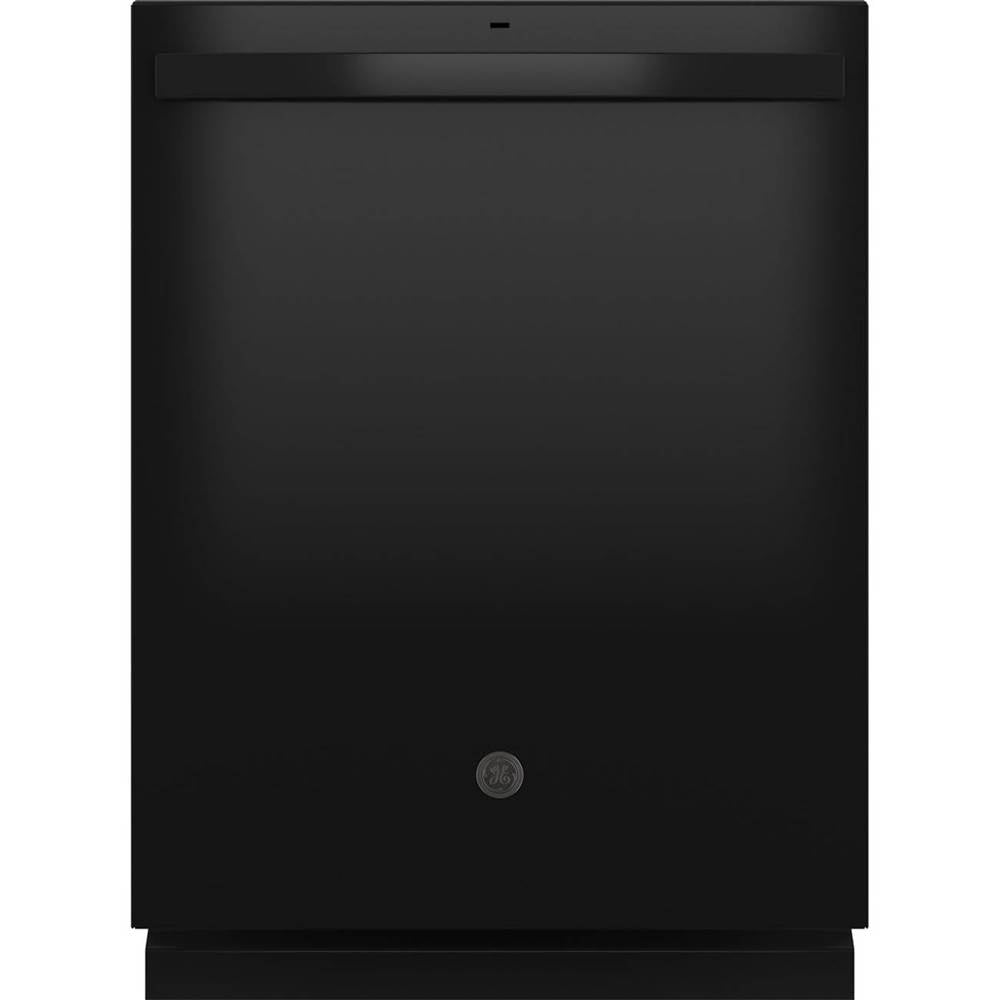 GE Appliances - Top Control with Plastic Interior Dishwasher with Sanitize Cycle and Dry Boost - Black