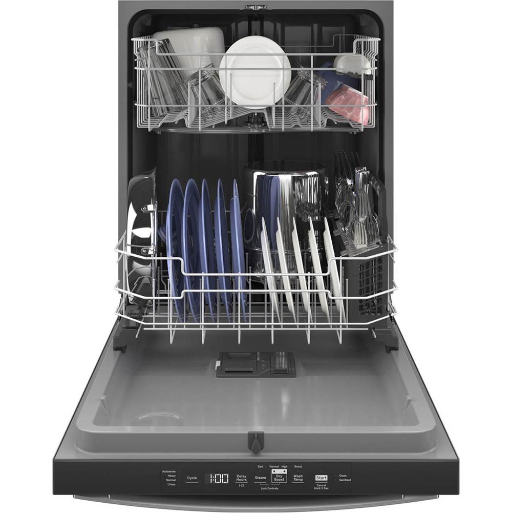 Top Control with Plastic Interior Dishwasher with Sanitize Cycle and Dry Boost