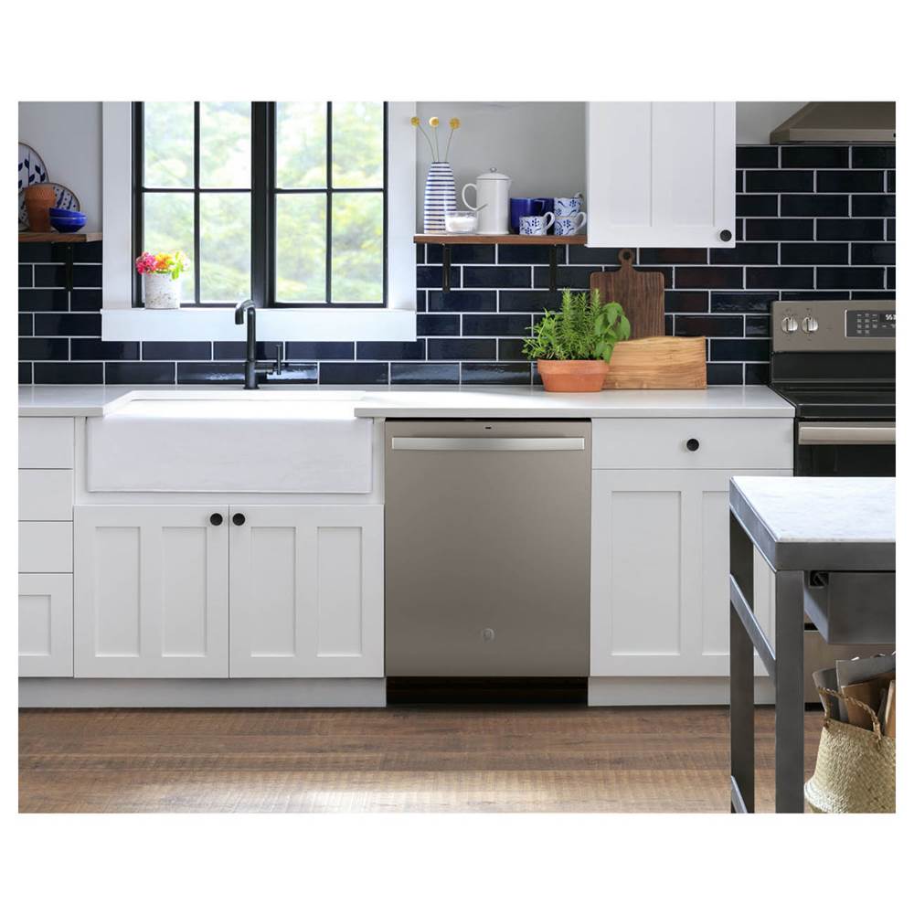 Top Control with Plastic Interior Dishwasher with Sanitize Cycle and Dry Boost