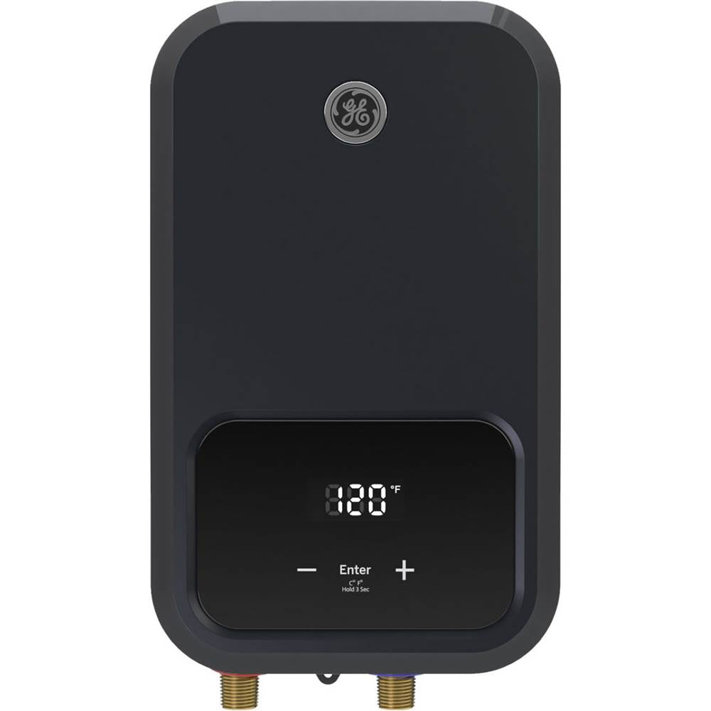 GE Appliances - Tankless Electric Water Heater - Diamond Gray