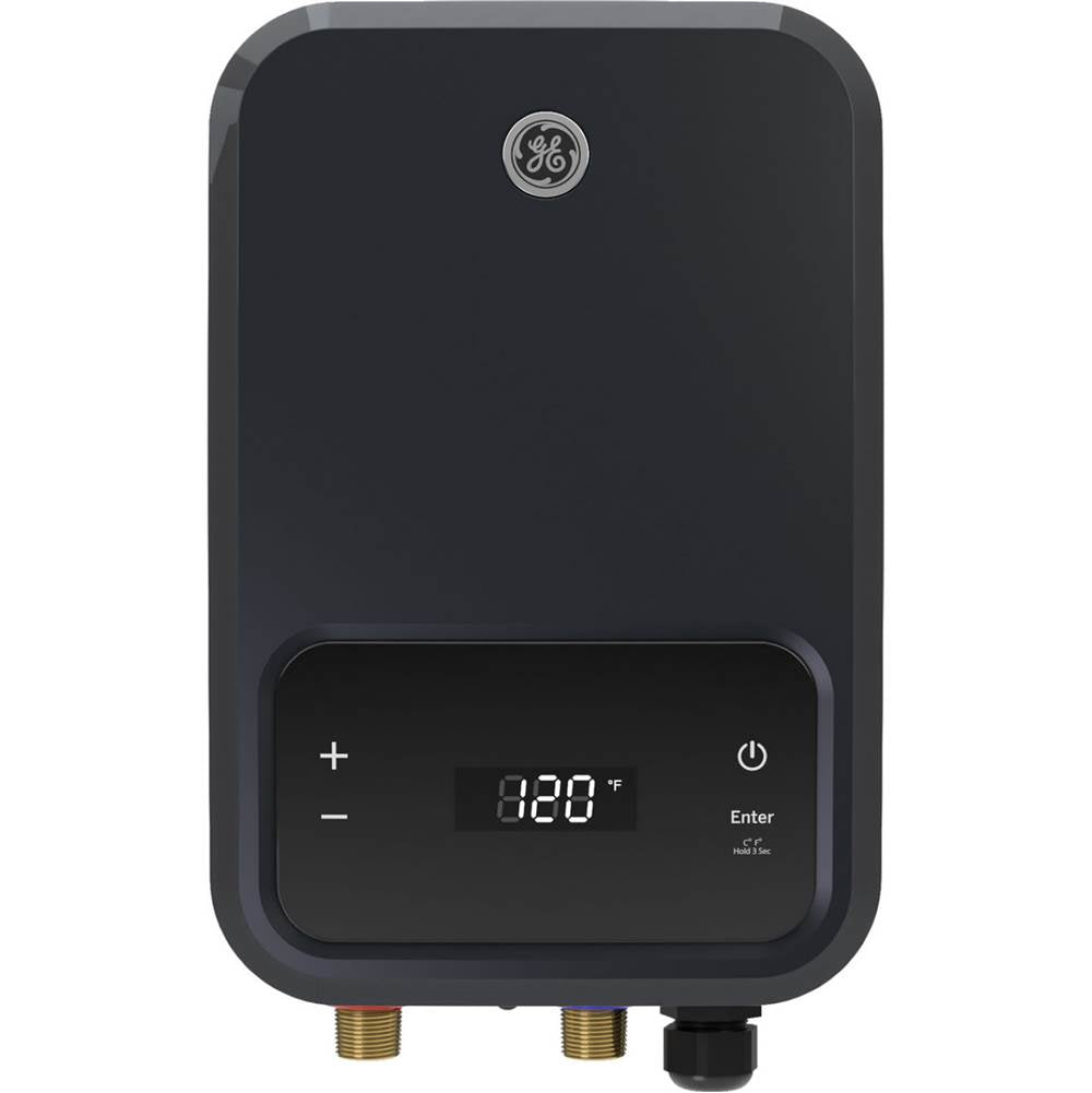 GE Appliances - Tankless Electric Water Heater - Diamond Gray
