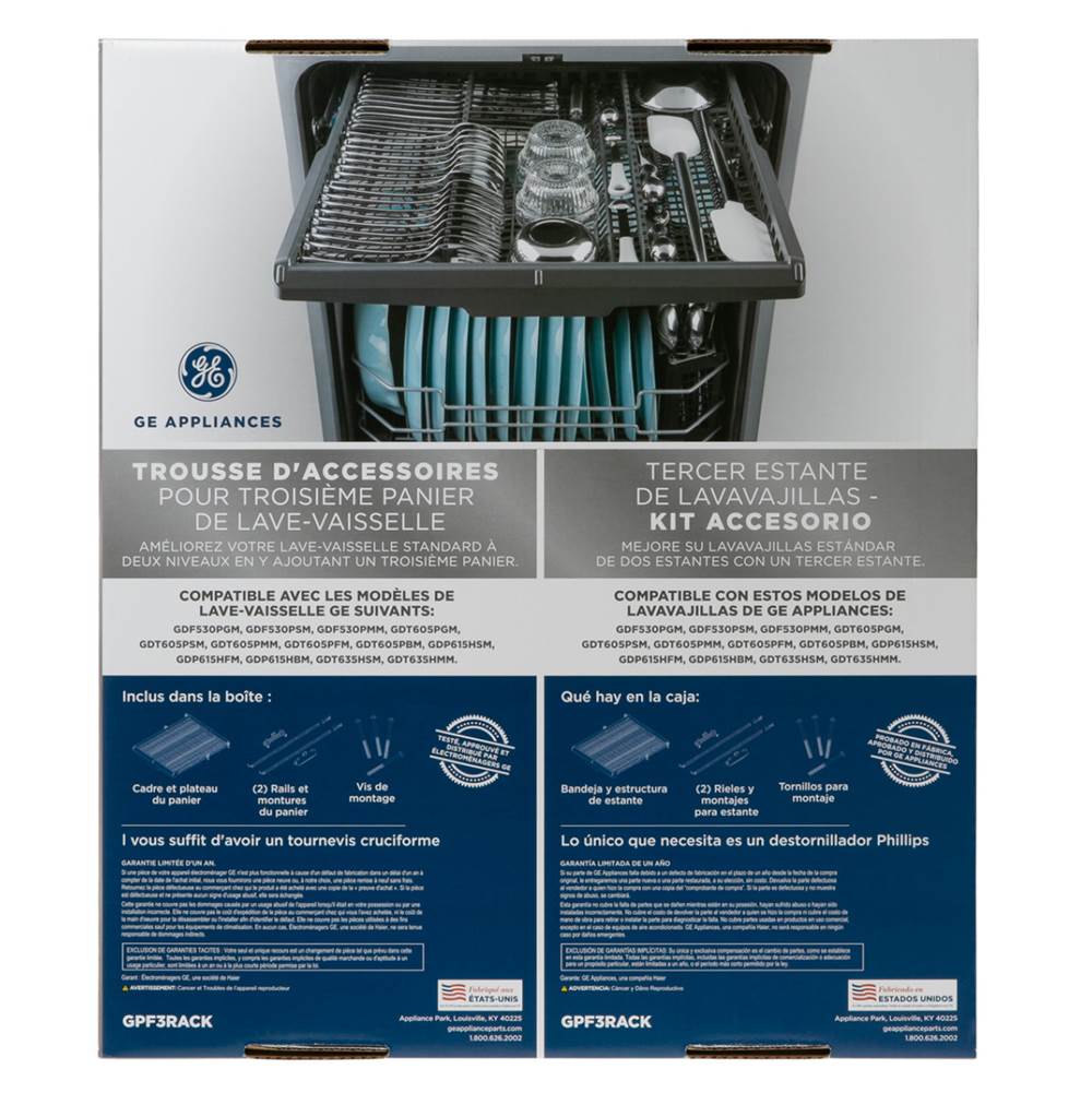 Dishwasher Third Rack Accessory Kit