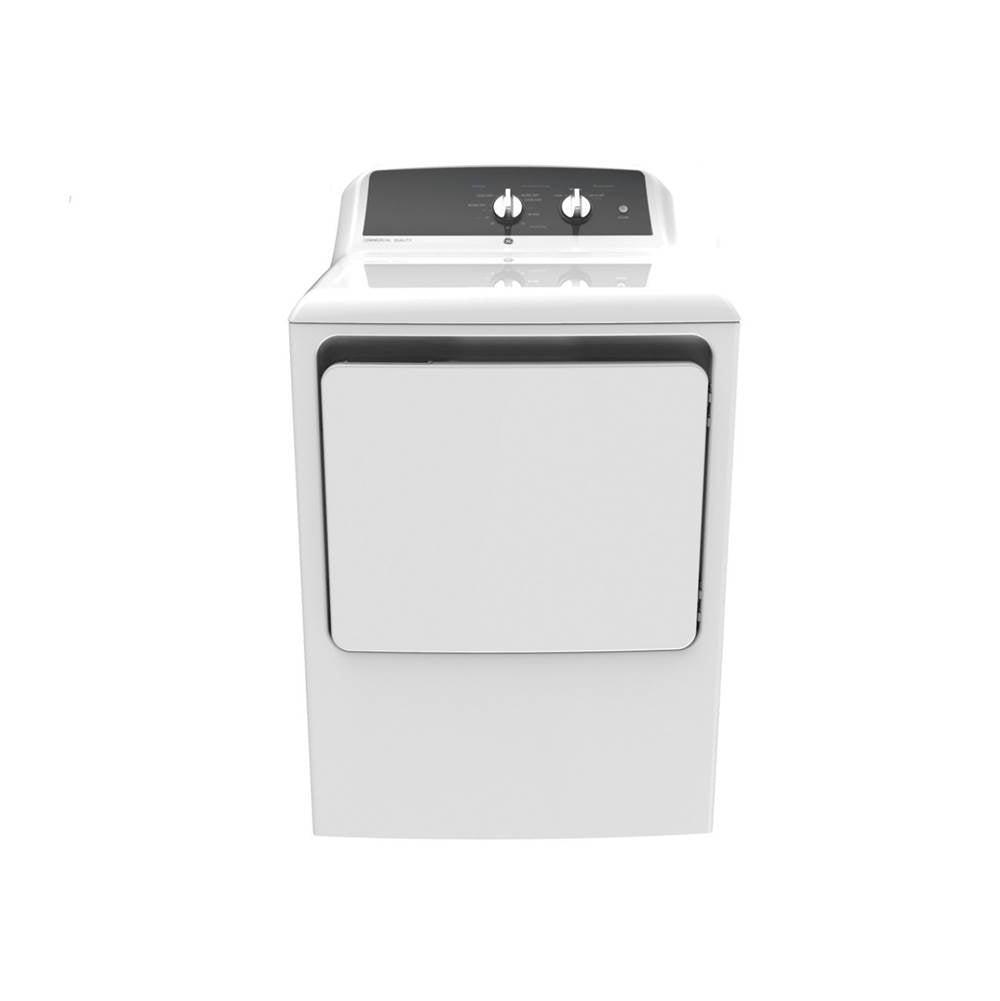 GE Appliances - 6.2 Cu. Ft. Capacity Aluminized Alloy Drum Electric Dryer - White