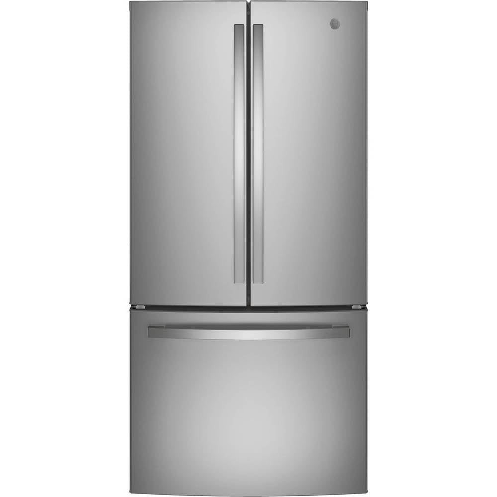 GE Appliances - ENERGY STAR 18.6 Cu. Ft. Counter-Depth French-Door Refrigerator - Stainless Steel