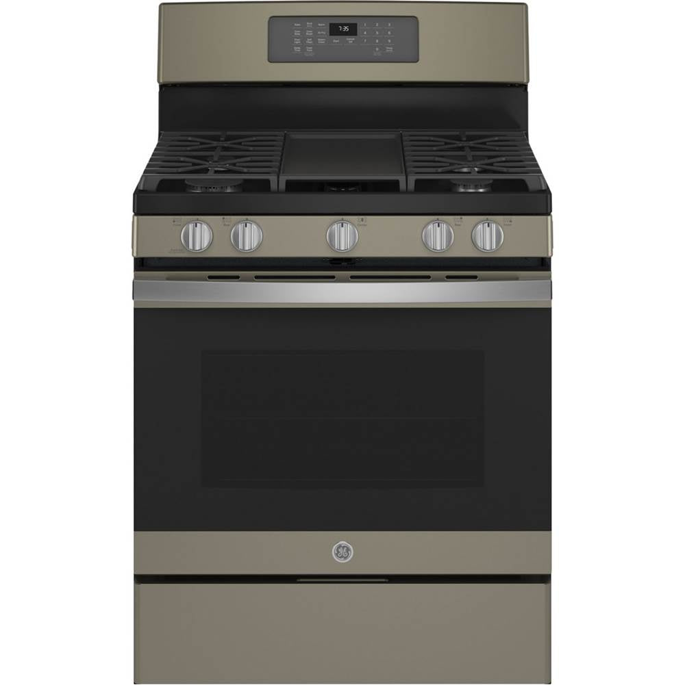 GE Appliances - 30'' Free-Standing Gas Convection Range with No Preheat Air Fry - Slate